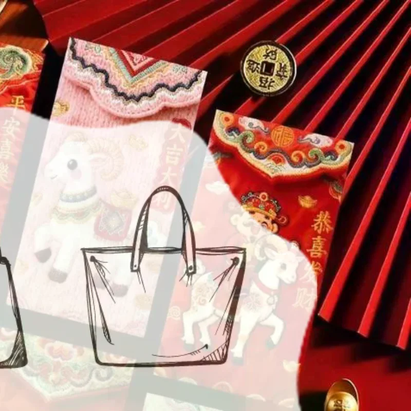 Red Envelopes 2027 Chinese New Year Of The Goat Lucky Money Envelopes Spring Festival Hongbao Red Pockets Party Gift