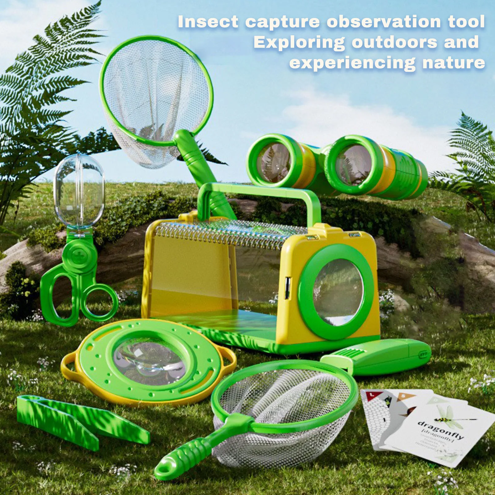 

Children'S Bug Catcher Set For Outdoor Play Professional Kids Bug Viewer Kit With Microscope Nature Explorer Gift For Age 3-12