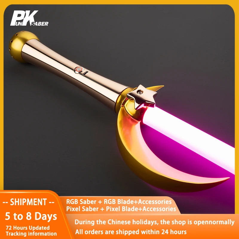 PunkSaber Lightsaber Neopixel Jedi Laser Sword Heavy Dueling Sensitive Smooth Infinite Changing Hitting Sound Light Saber Toys