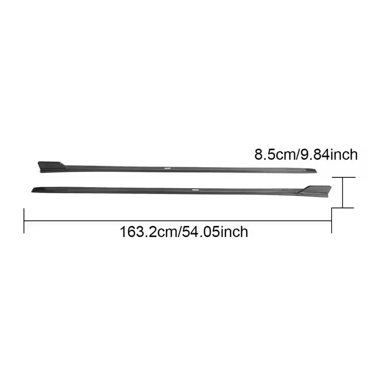 

Боковые юбки из углеродного волокна для Honda Civic Type R 2023.