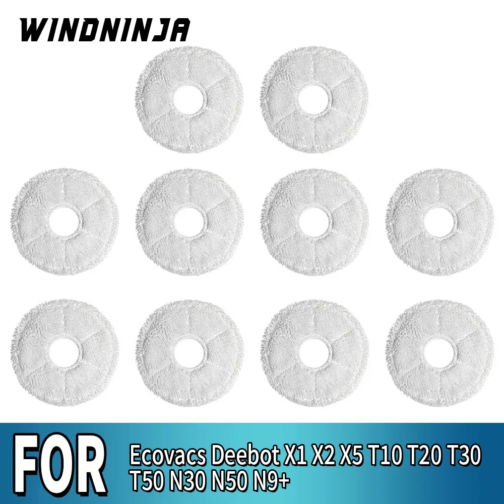 

Сменная насадка для швабры для Ecovacs X1 X2 X5 T10 T20 T30 Pro Omni T30 OMNI T30 MAX T30S T20 Omni T50 Pro Omni N30 Pro N30 Omni N50