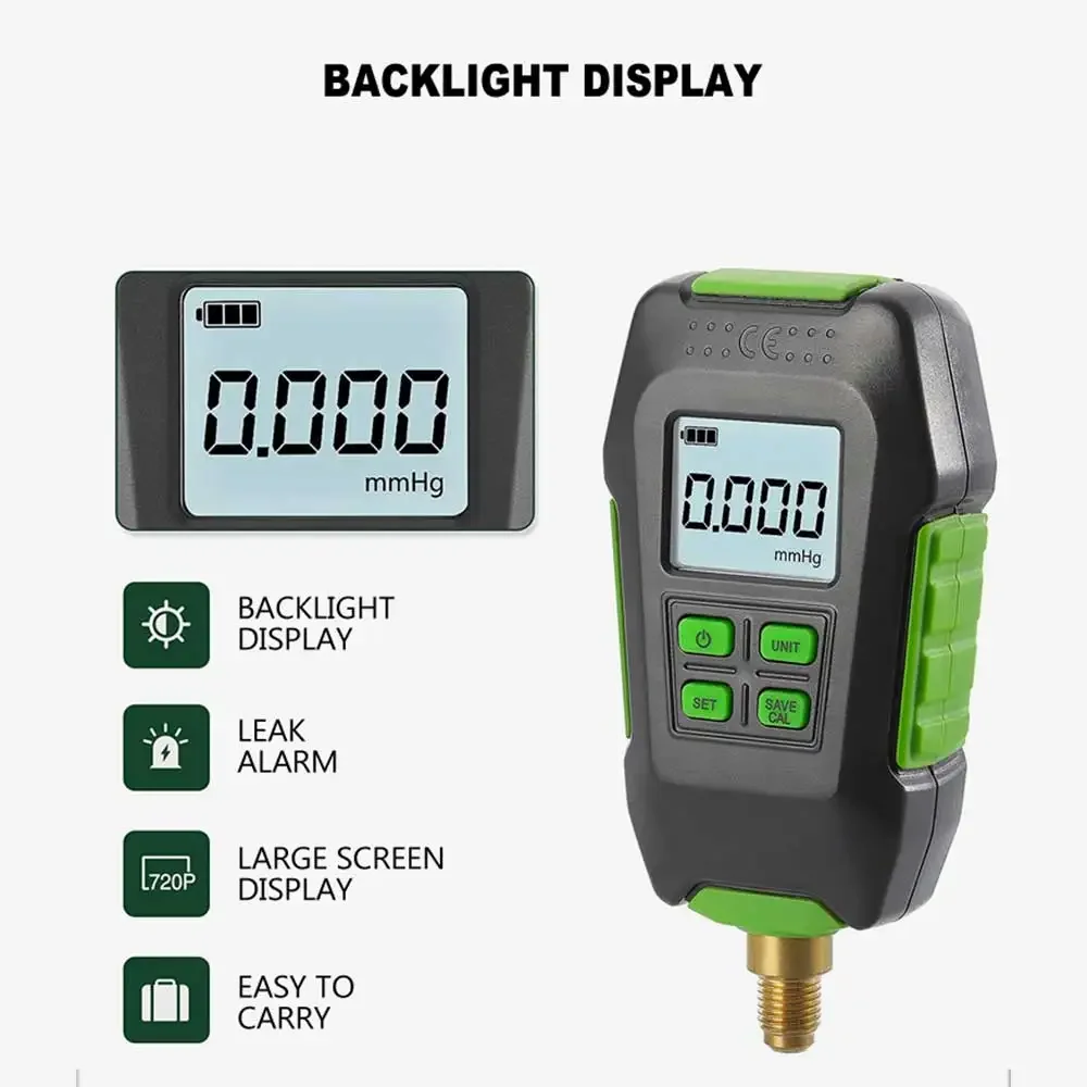 

ST-VG90 Digital Vacuum Gauge Digital Display Electronic High Precision Pressure Gauge Digital Display Vacuum Gauge 2025 NEW