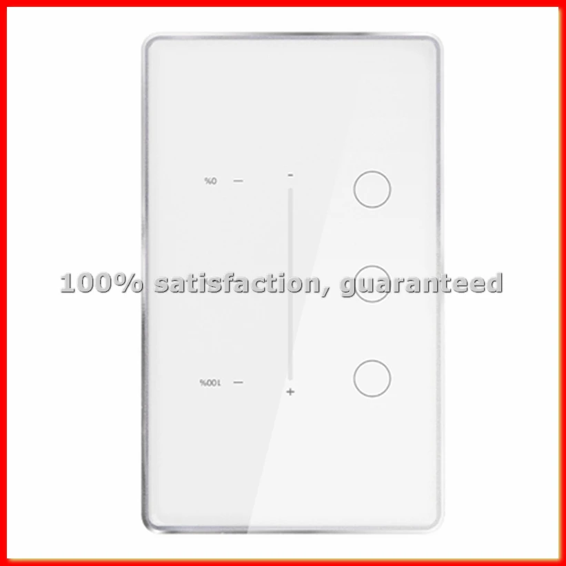

Tuya Zigbee 3 Gang Dimmer Light Switch Tuya/Smart Life APP Remote Control US EU Standard Switch Percentage Control(B)-ABWY