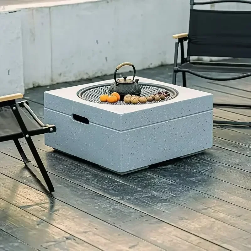 

Barbecue Outdoor Villa Heating Grill Yard Charcoal Table Household Bbq Cover
