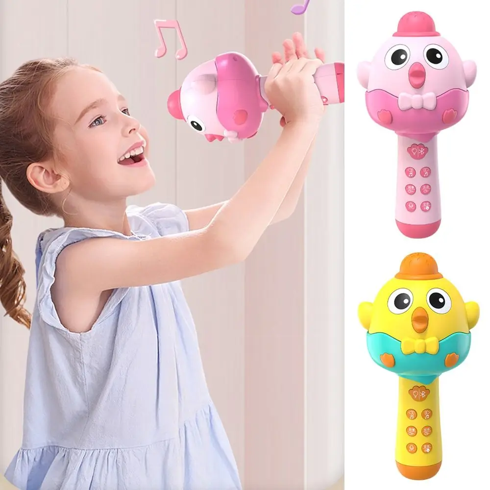 Fashion Plastic Microphones Exquisite Chick Wireless Bluetooth microphone Durable Sing Voice Training Toy TV Show