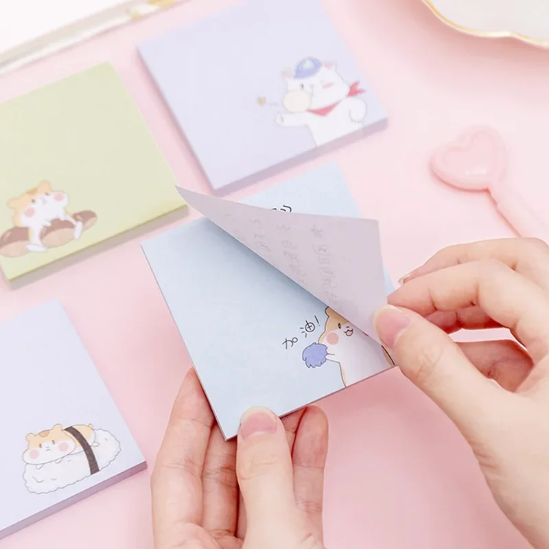 Transparent Sticky Notes Waterproof Colorful Clear Memo Pad Posted It Self Adhesive Memo Message Reminder Office School