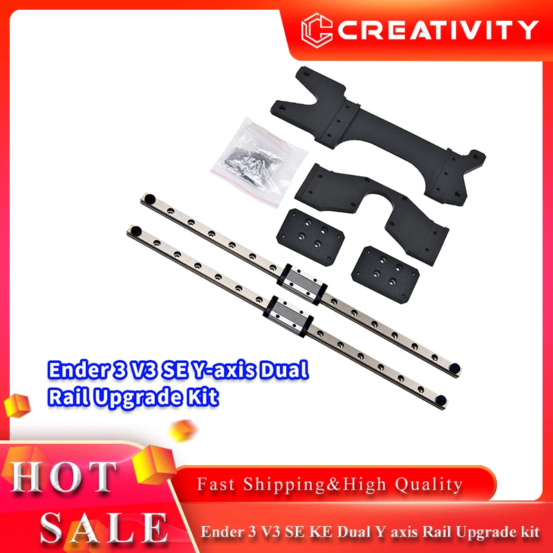 Ender 3 V3 SE KE 3D Printer Dual Y axis Rail Upgrade kit MGN9H 300mm Linear Guide Fit ender 3 v3 se ke 3D Printer Accessories