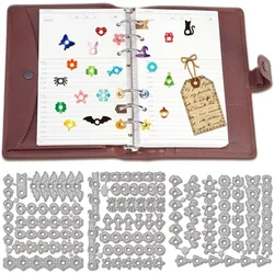 Holiday Page Tab Hole Reinforcement Cutting Dies for DIY Scrapbooking Metal Craft Designs Die Cuts Embossing Stencils Template