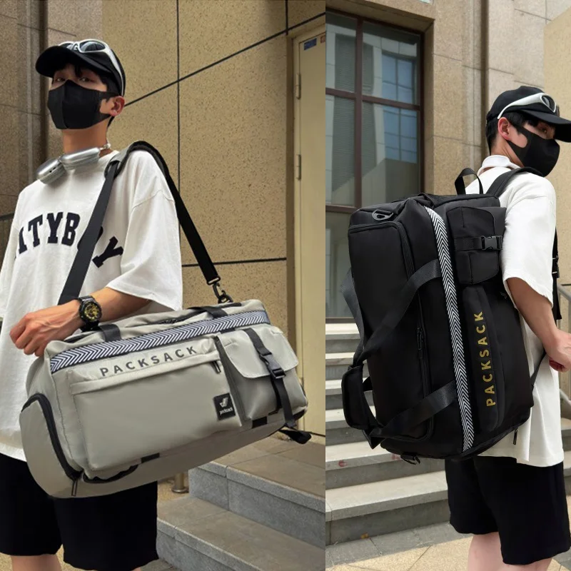 

Fashion Travel Duffel Bag Short Trip Backpack for Airlines Carry On Bag Lightweight Multifunctional Large Capacity Sports Bag