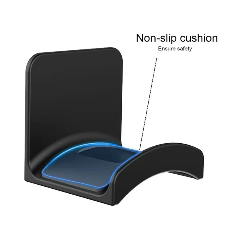 Universal Headphone Stand Adhensive Plastic Wall Mount Hanger Under Desk Headset Rack Holder Support for Gaming Earphone Bracket image 5