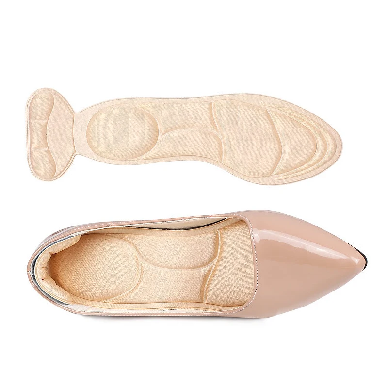2-in-1 high heels insole with breathable sweat absorbing non slip massage shock-absorbing and pain relieving insoles at the heel