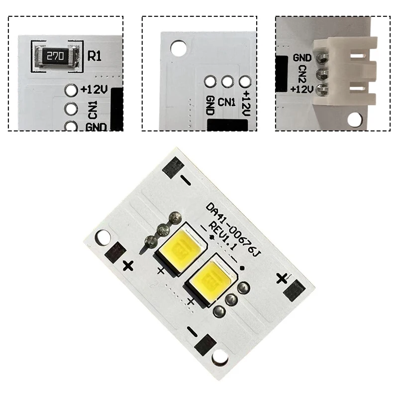 

Refrigerator Lighting Bar 1.18*0.79in For DA41-00676J Refrigerator Light Bar Replacement Parts Fridge Lighting Board Accessories