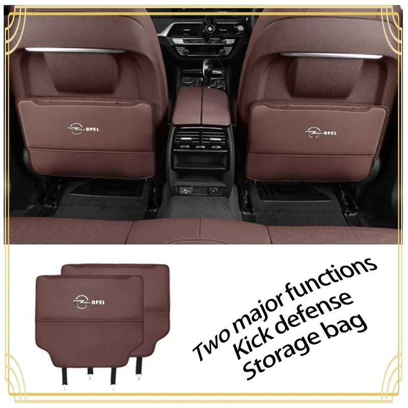 

Car seat backrest kick protector seat back storage bag For Opel insignia Astra H G J Antara vectra Vivaro corsa c d zafira