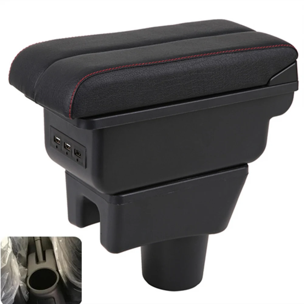 

Mitsubishi Mirage Space Star Atrez Armrest Box Elbow Rest Center Console Storage with Phone Charging USB Interface Cup Holder