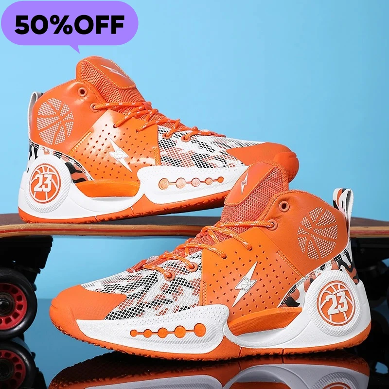 

Men Basketball Shoes Big Size Fashion Sports New Anti-Friction Anti Slip Soft Elastic Outdoor Practical Basketball Boots for Man