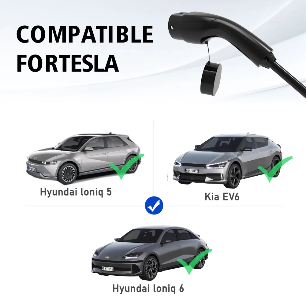 LONLINK 5KW 7KW Type 2 EV-opladerstekker met kabel IEC62196-2 Type 2 vrouwelijk naar open draad voor laadstation voor elektrische voertuigen