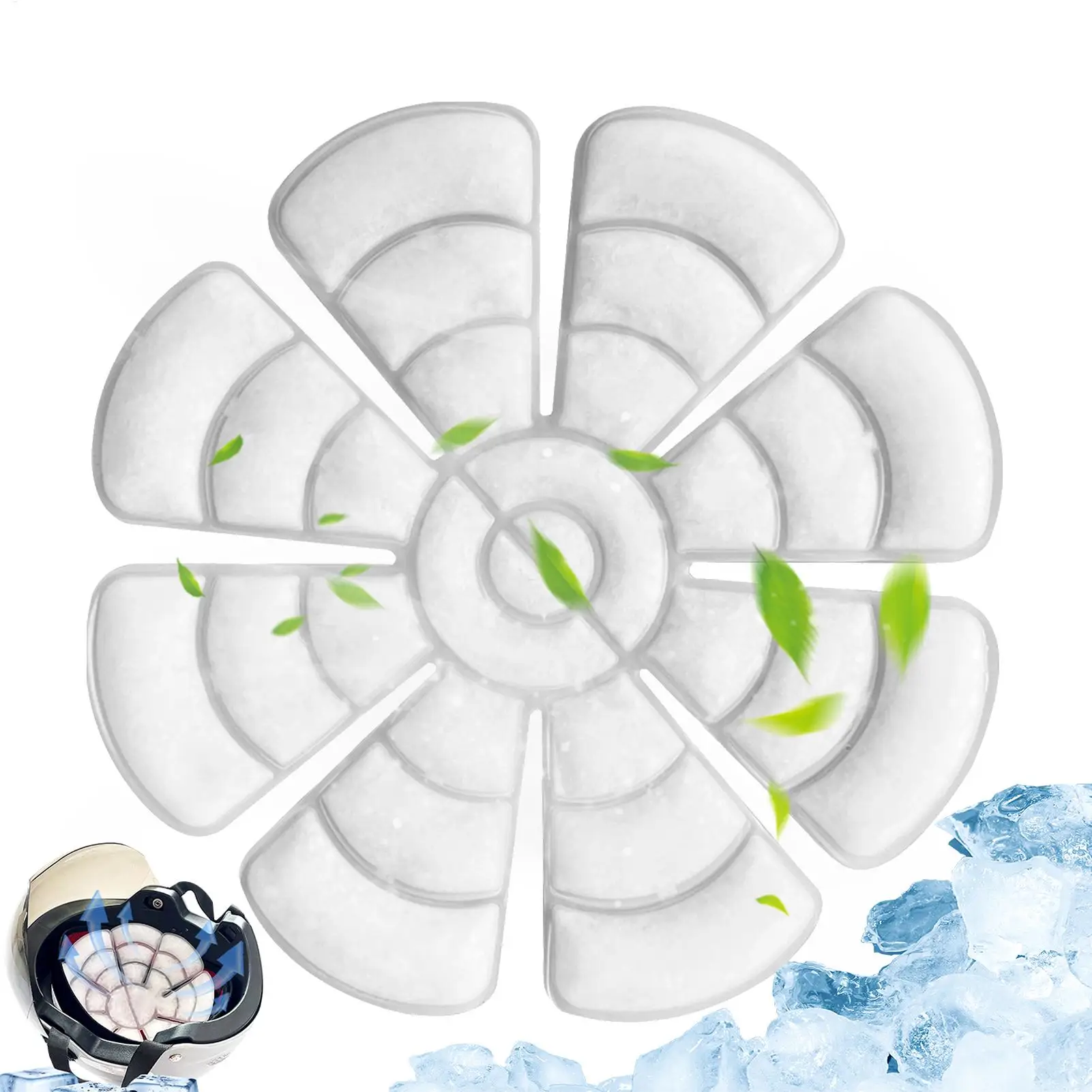 

Ice Pack Hat Insert Head Ice Pack Under Hat Skin-friendly Reusable Ice Hat Pack Avoids Frostbite Damage No Electricity Required