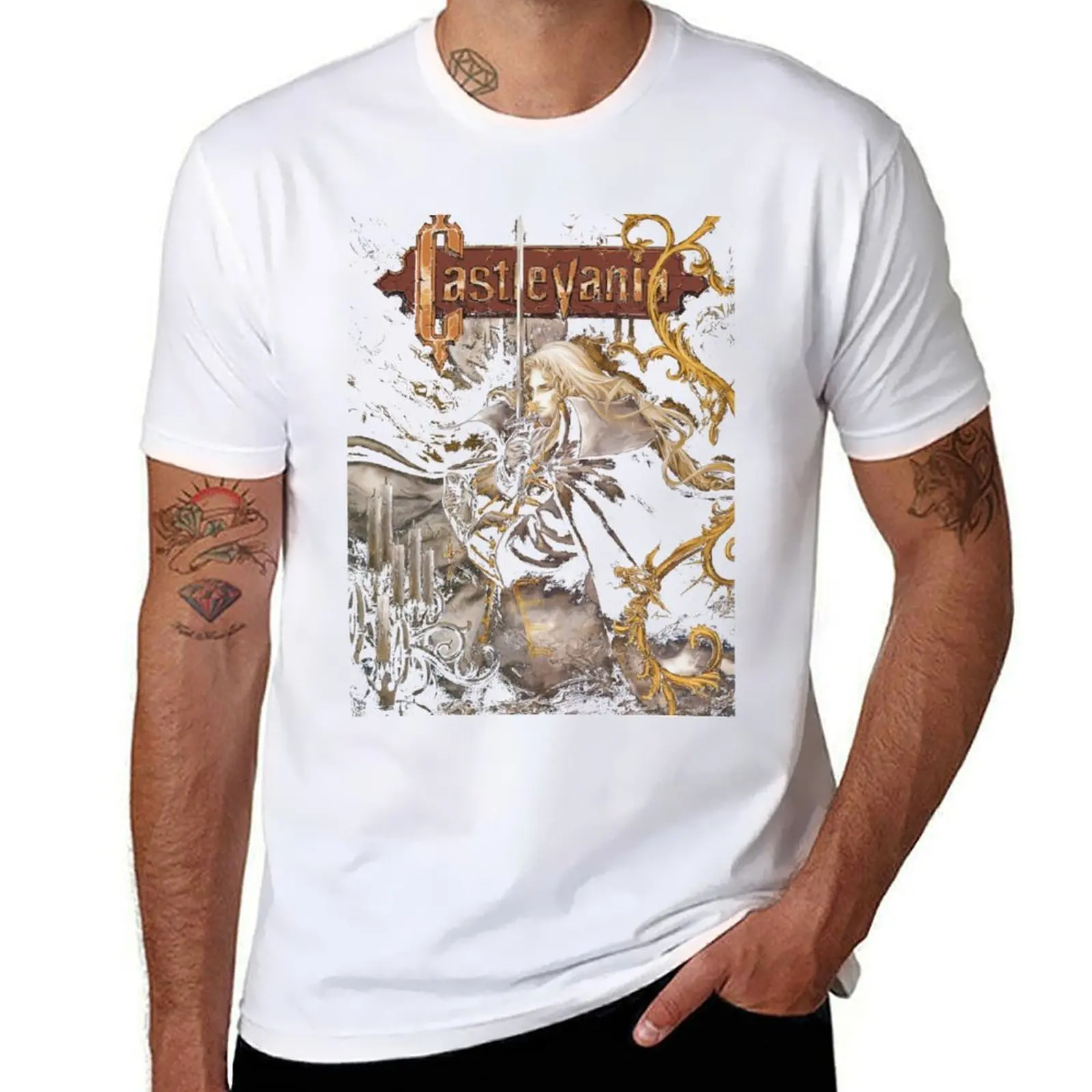 

Castlevania - Symphony of the Night T-Shirt t shirts for man cotton funny t shirts for man pack white T-Shirt