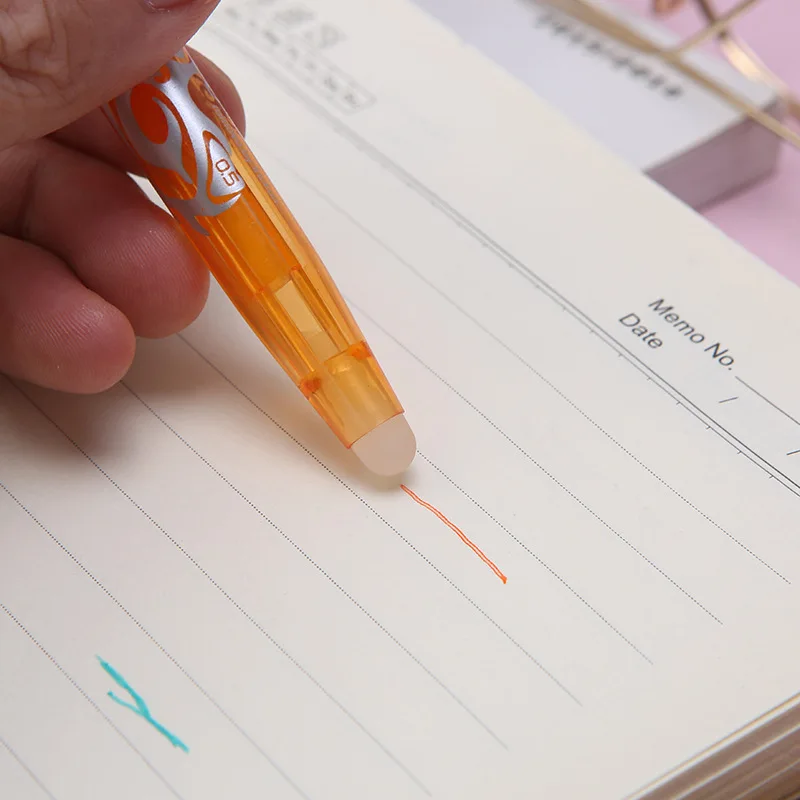 3/1PCS Neutral Erasable Gel Pens in Multiple Colors For Kids Washable Handle Durable and Smooth Writing Continuous Ink