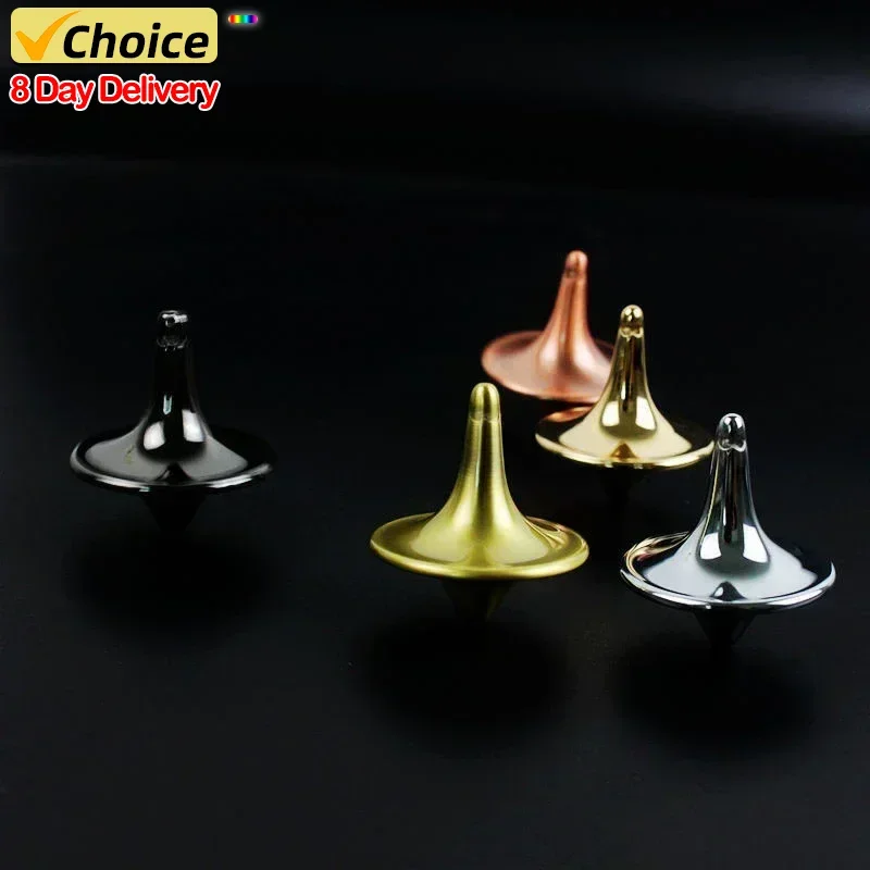 60PCS Hot Movie Totem Metal Gyro Silver Hand Spinning Top Fingertips Small Cyclone Gyroscope Antistress Fidget Toys Gifts