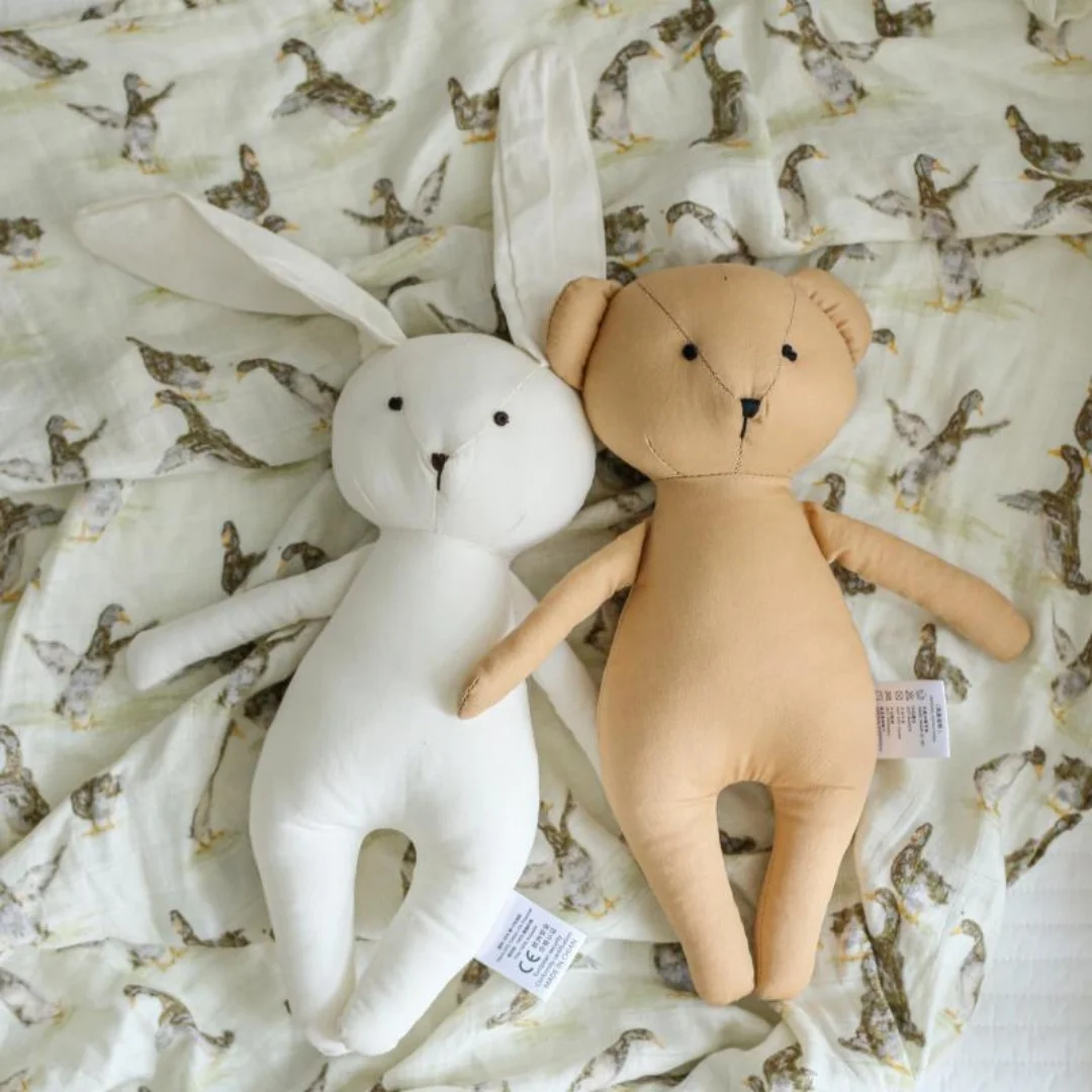 

1pc 30cm/11.81in Kids Bear Soothing Doll Baby Sleeping Artifact Cute Rabbit Cloth Doll Birthday Gift