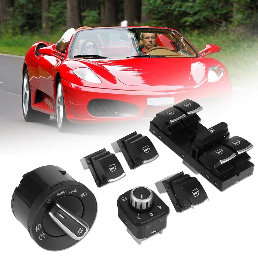 Premium Car Headlight & Power Window Control Switch, Easy Install Direct  OEM 5ND959855 5ND959565B 5ND959857 5ND941431A