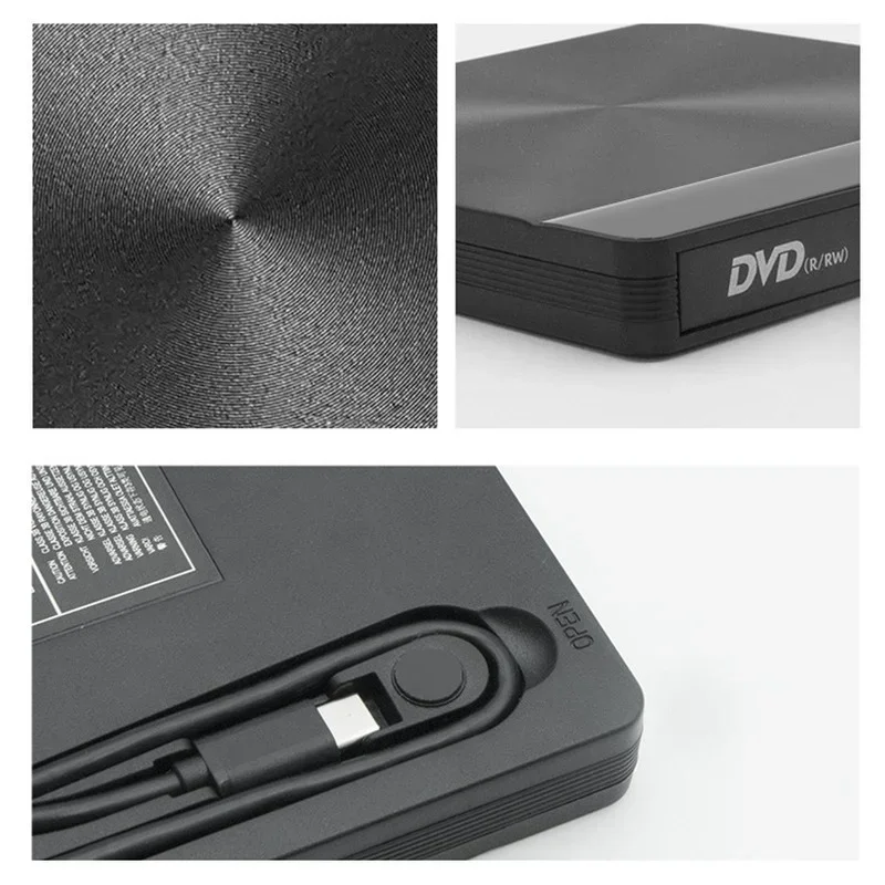 

USB 3.0 External Slim DVD Combo DVD ROM Player, CD-RW Burner Writer, Plug and Play for Desktop PC, Laptop, Macbook