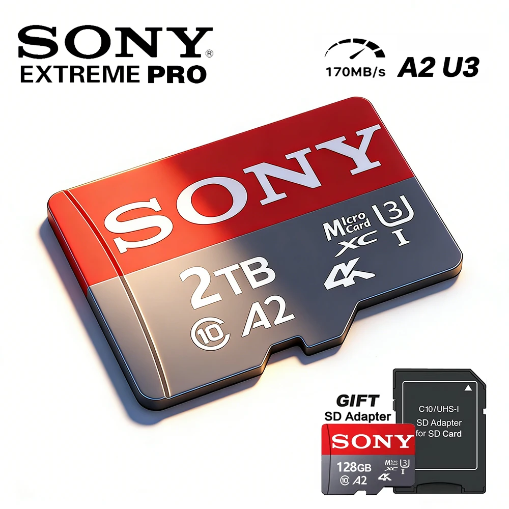 

Sony Original SD Card 2TB High Speed TF Card 1TB Micro Card 128GB Tarjeta Ultra Memory Card 512GB For Xiaomi Electronic devices