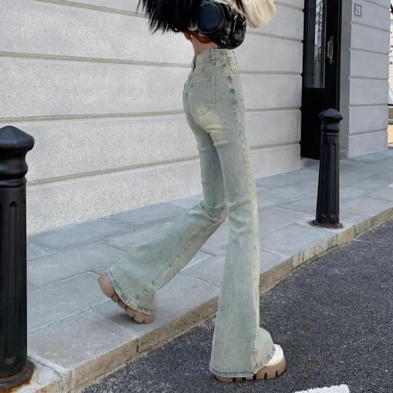 

Girls Jeans Japanese Vintage Clothes Tie Dye Bleached Irregular Design Gradient Multi Color Female Clothing Denim Fashion Unique