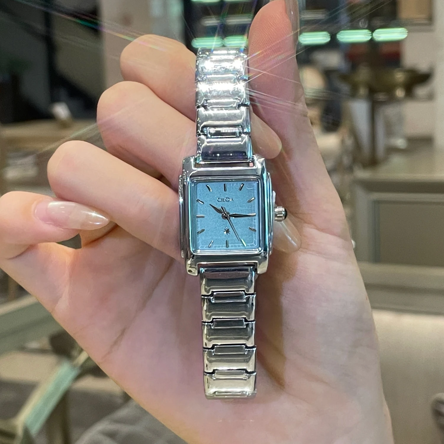 CILOA blue small exquisite watch female brand authentic 2025 new high quality waterproof quartz watch light luxury gift