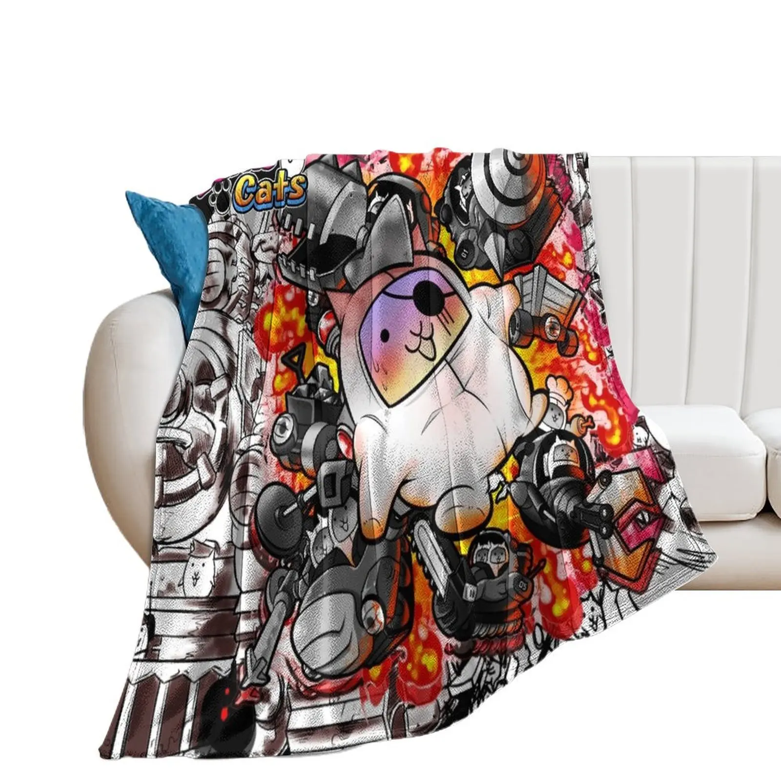 

Battle Cats Throw Blanket Blankets Sofas Of Decoration Sofas Blankets