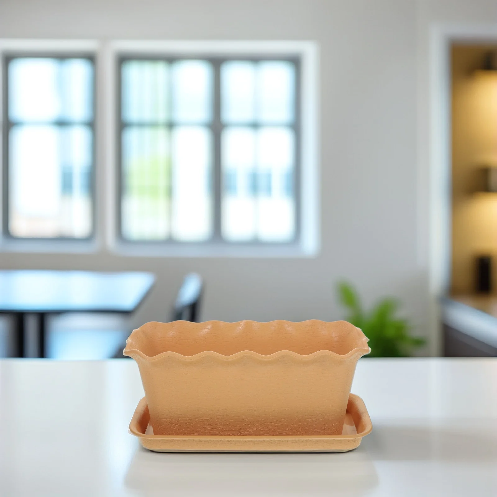 

1 set 1 Set Of Rectangular Flower Planter Plastic Vegetable Pot With Drainage Holes For Garden Outdoor Succulents Herbs Plants