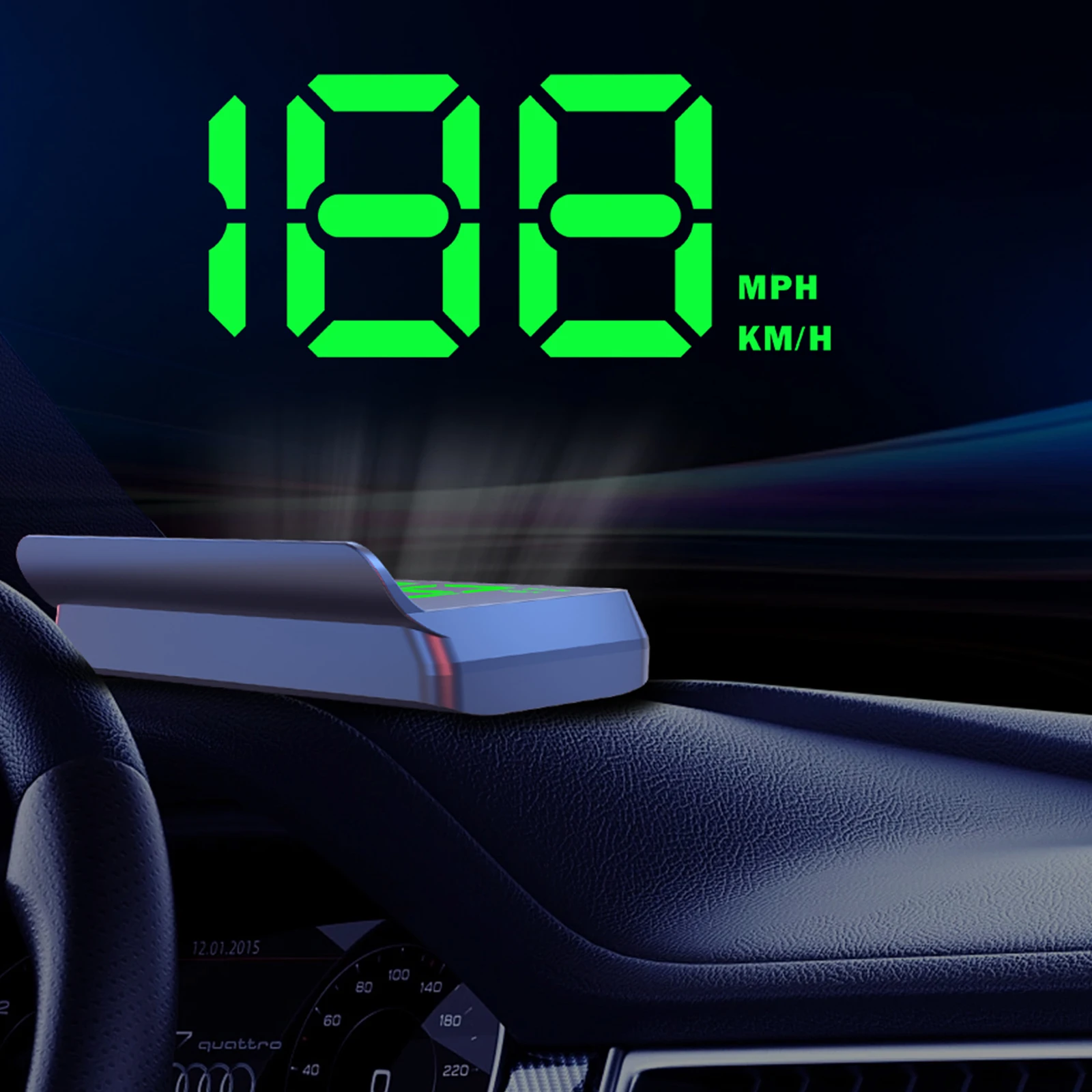 Universal Car HUD GPS Digital Speedometer Speed Meter for All Car Truck Plug and Play Auto Part