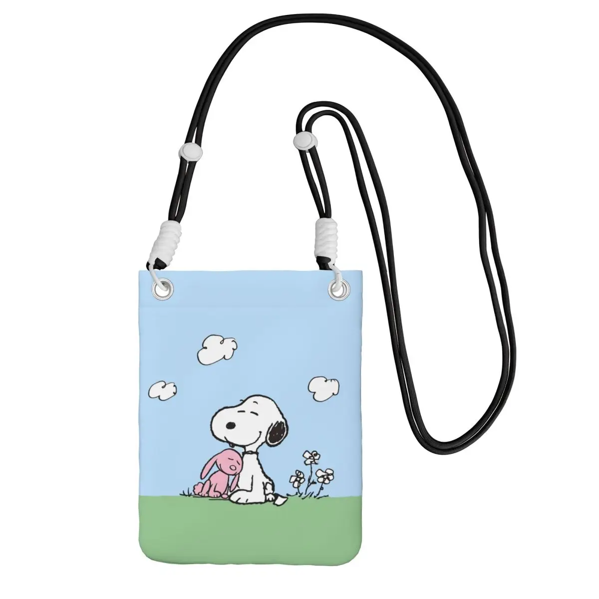 

Custom S-Snoopys Carry A Mobile Phone Bag Diagonally Women Men Fashion Cute Cartoon Mobile Phone Bag Traveling Phone Money Pouch