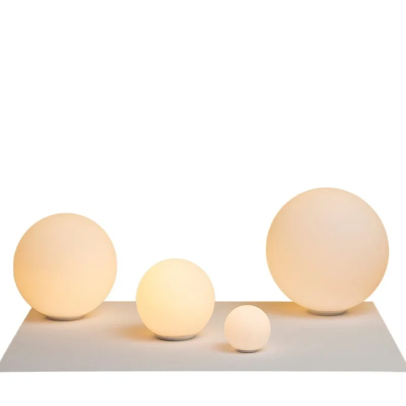 Uma geração de minimalista lâmpada led designer criativo lua personalidade redonda esfera de vidro atmosfera sala estar quarto decorat