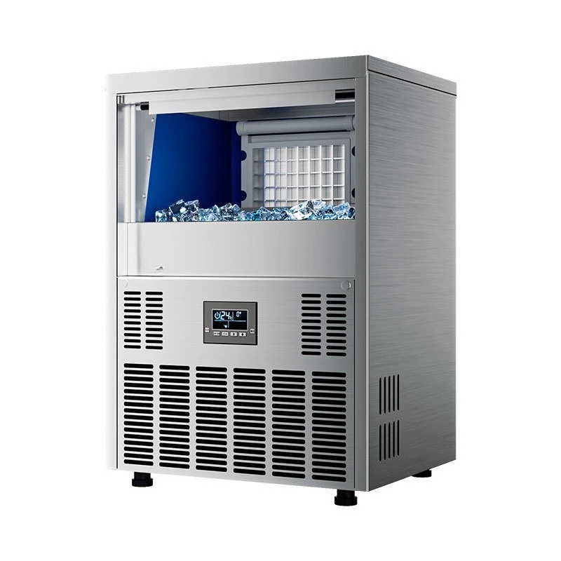 

Ice machine, commercial milk tea shop square ice machine, fully automatic, bar