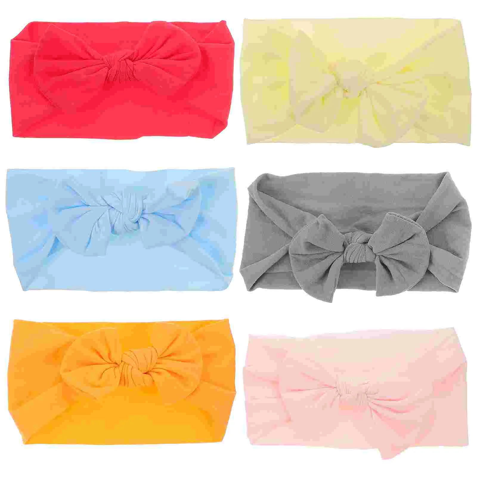 6 Pcs Baby Headband Bibs Hat Hair Makeup Toddler Girl Bows Headbands for Girls Princess