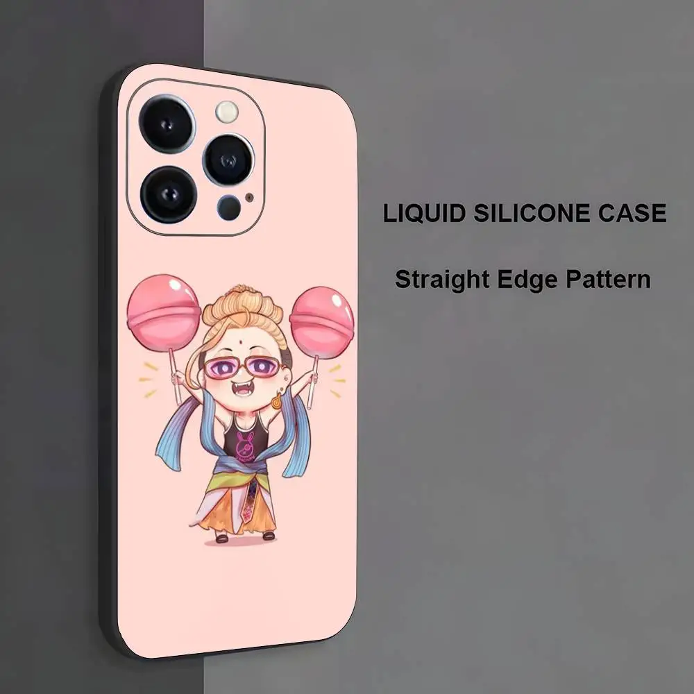 حافظة هاتف R-Record of ragnarok Buddha لهاتف iPhone 17,16,15,14,13,12,11، Pro Max، XS، X، XR، SE، Mini، 8، 7، غطاء أسود من السيليكون الناعم