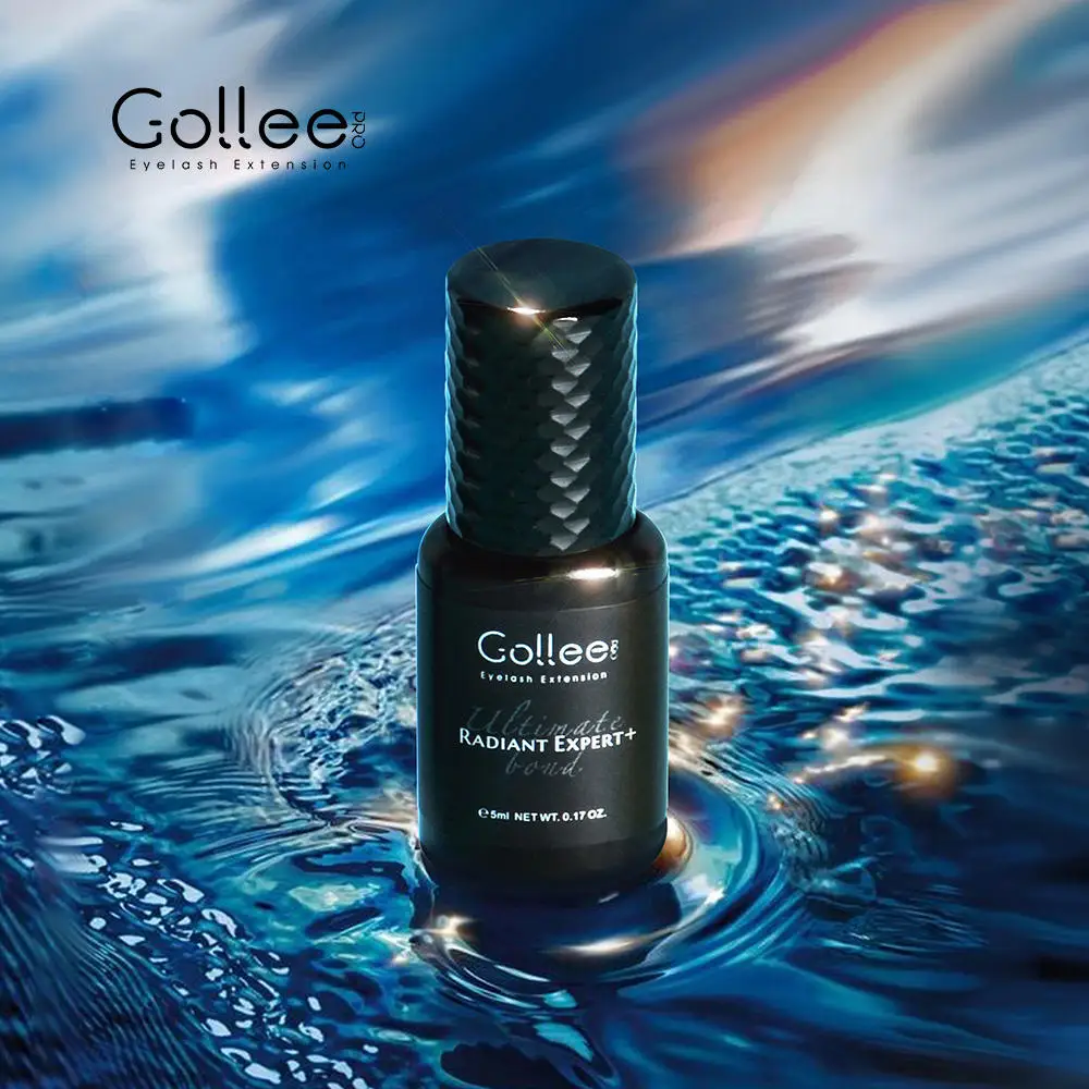 Gollee Coreano di Alta Qualità LuxuryBlack Mini Confezione Sfusa Estensione Ciglia Personalizzato Veloce Forte Etichetta Privata Colla per Ciglia