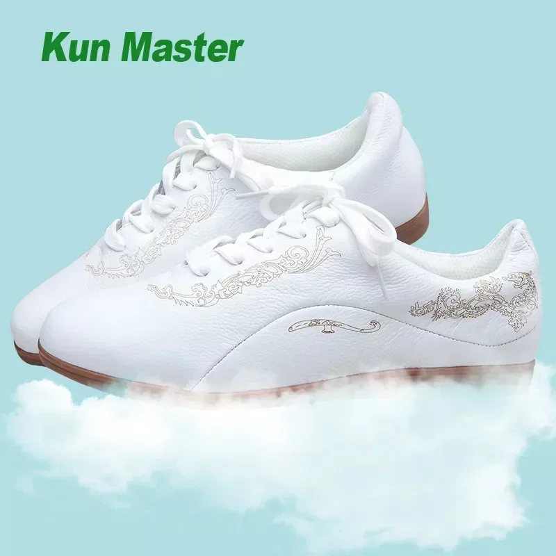 

Обувь для тай-чи из натуральной кожи, мягкая натуральная кожа, обувь для выступлений кунг-фу, ушу, кроссовки для боевых искусств, белые