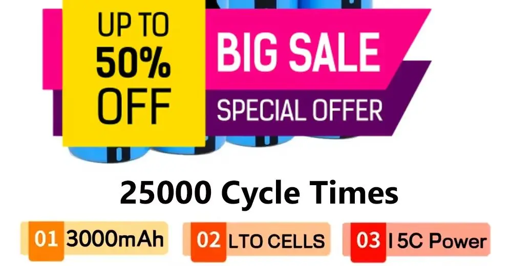 

2.4V 3000mAh LTO 18650 Lithium Battery Titanic Acid Battery 15C Power Rechargeable Low Temperature Cell 25000 Cycles