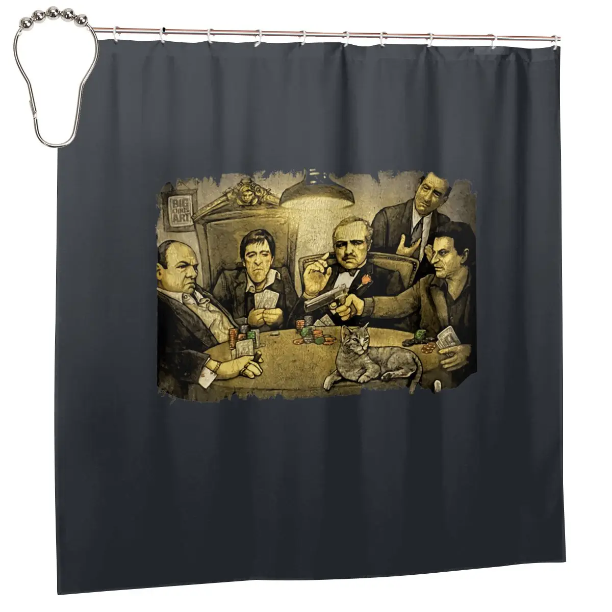 Gangster Mob Scarface Tony Soprano Godfather Goodfellas Shower Curtain Bathroom Curtain Nordic With Hook