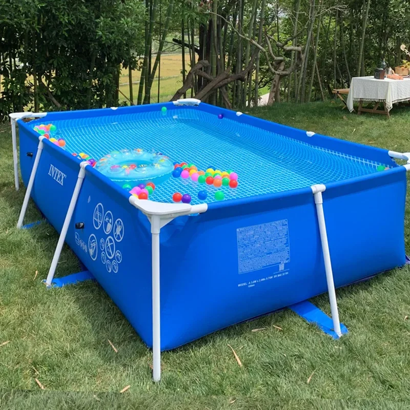 Rectangular Metal Frame 260*160cm *65cm Above Ground Pool Frame Summer Swimming Water Piscina