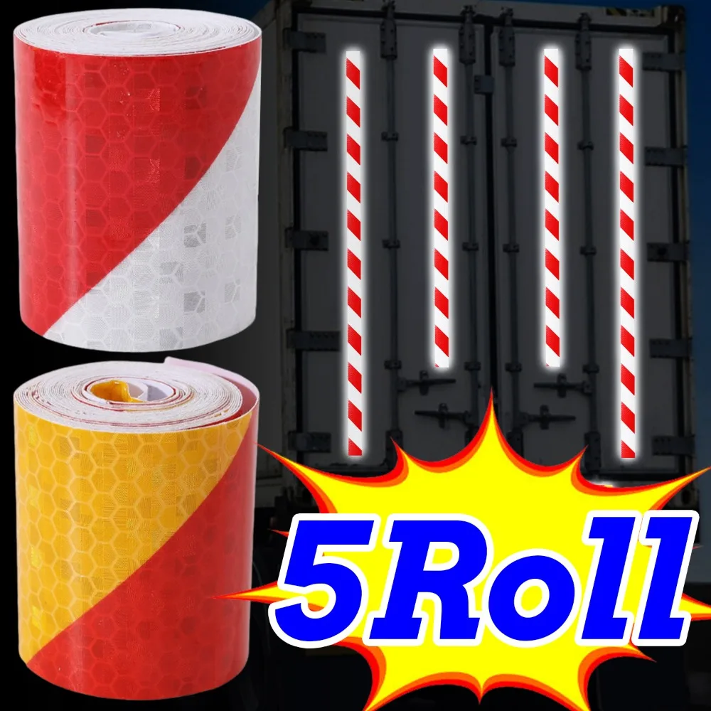 

Car Warning Reflector Sticker Striped Tape Waterproof Self Adhesive for Auto Motorcycle Truck Trailer Safety Reflective Strips