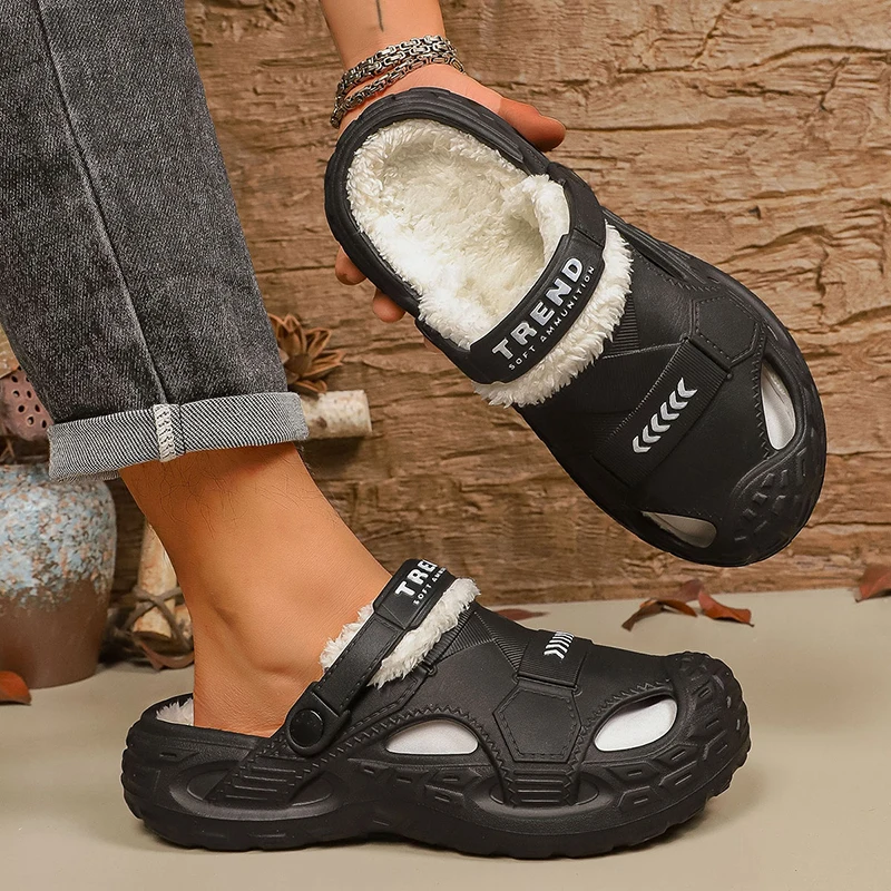 

Утолщенные, нескользящие, износостойкие, двойного назначения, подходят для уличного ношения, повседневные, хлопковые тапочки большого размера.