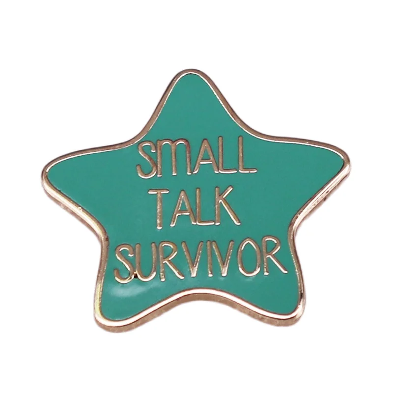 Chat About Survivor Pins Pentagram Brooch