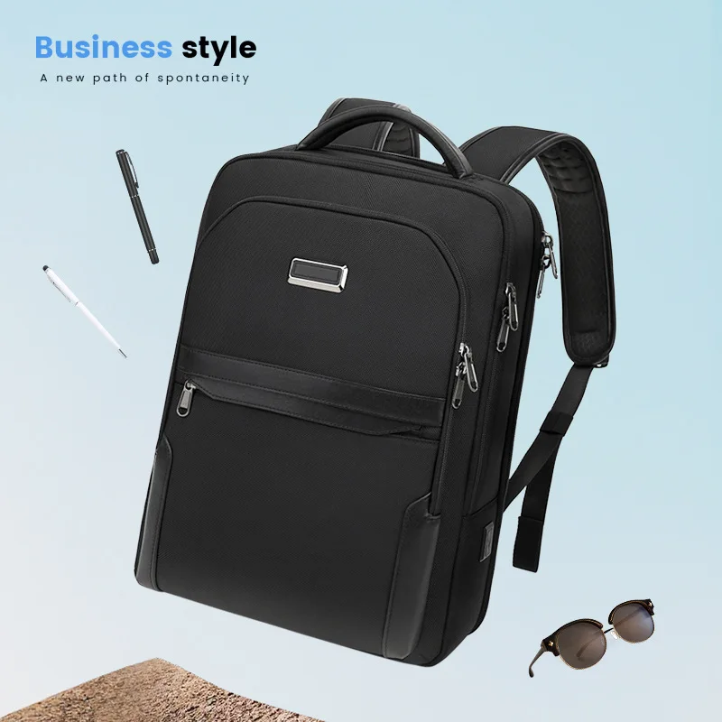 جديد النايلون الأعمال حقيبة كمبيوتر العمل التنقل مقاوم للماء سعة كبيرة للرجال محمول على ظهره الحقائب المدرسية للمراهقين #6