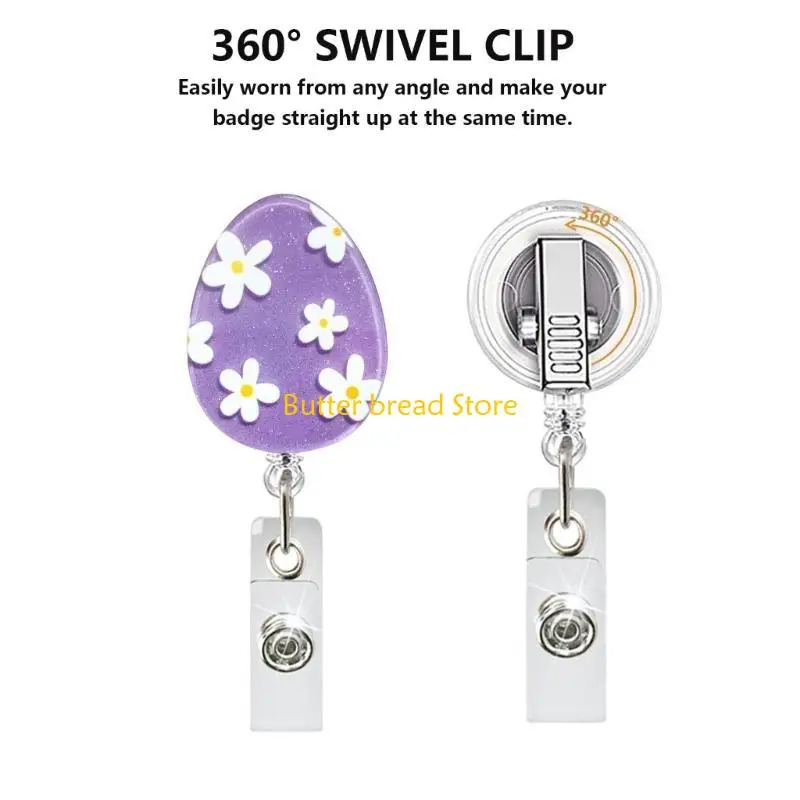 

W89C Card Holder with Clip for Nurse, Funny Nursing Doctor Teacher Badge Holder
