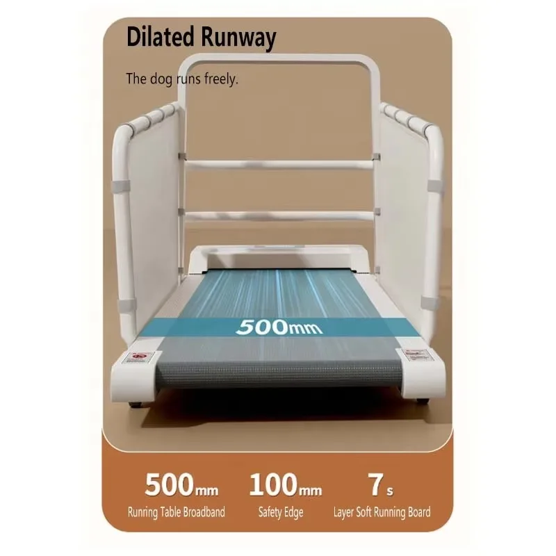 Metal Adjustable Height Dog Treadmill - Pedometer & Brake Included, Suitable for Small/Medium/Large Dogs (Training Use)