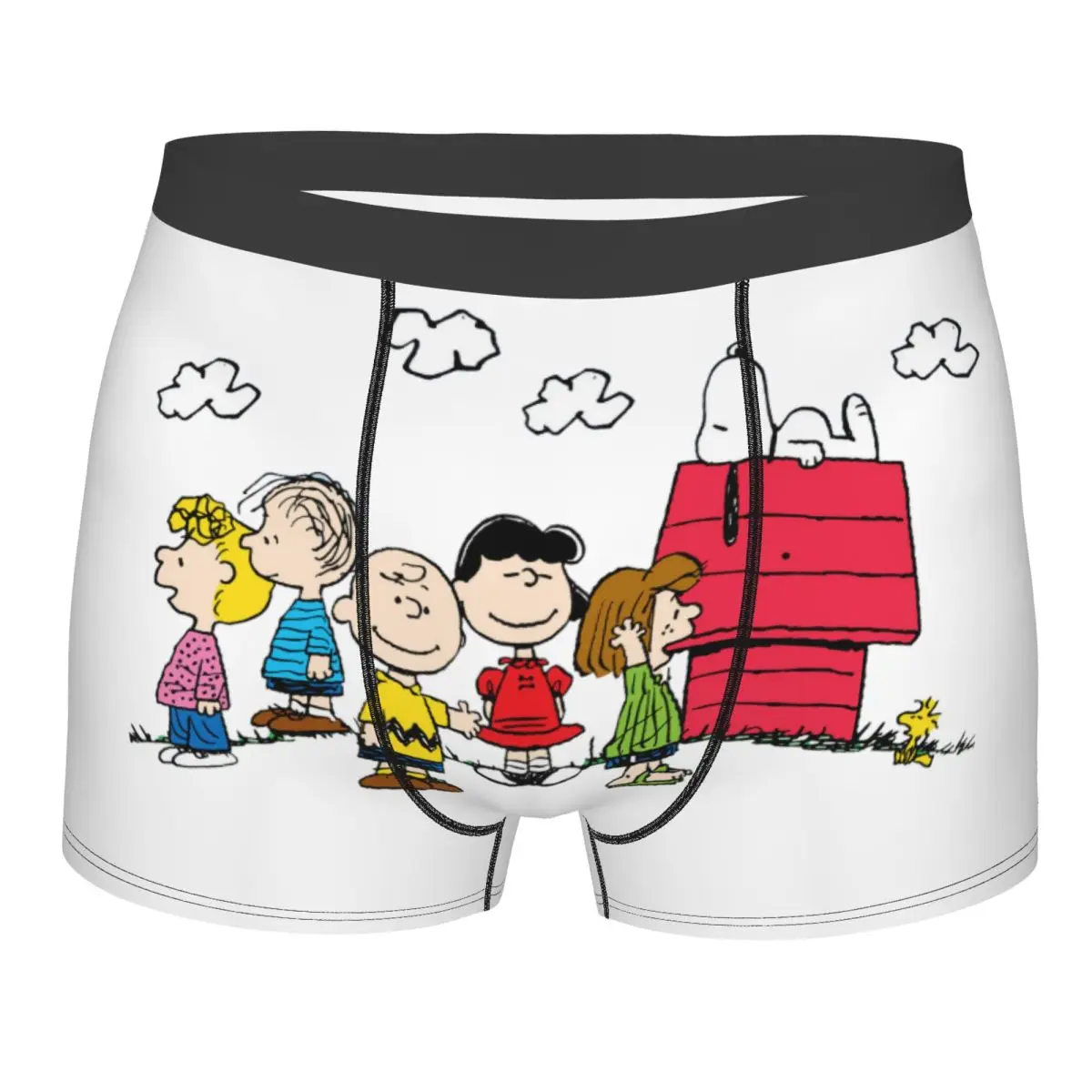 

Male Cool Cartoon Snoopy Woodstock Anime Dog Underwear Boxer Briefs Men Soft Shorts Underpants